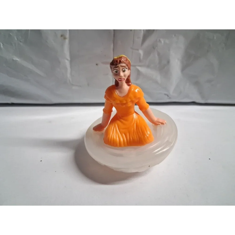 Disney Princess Belle Spinning Toy Orange Dress McDonald's 2021 Figure